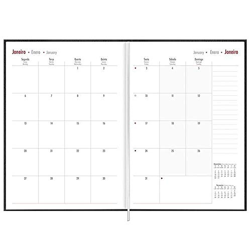 Agenda planner executiva costurada semanal Cambridge Extra 2022 - Tilibra
