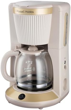 Russell Hobbs Drip Coffee Maker [1,25L, 1100W] Brontë Stone (Glas...