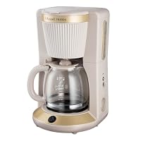 Russell Hobbs Filterkaffeemaschine [1,25L,1100W] Brontë Stone (WhirlTech-Brühtechnologie, Tropf-Stopp, Warmhalteplatte, Glaskanne, Wasserstandsanzeige, Pause & Gießen-Funktion) Kaffeemaschine 26781-56 – Ansicht 1