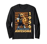 69th birthday bear legends september 1956 69 years old mens maglia a manica