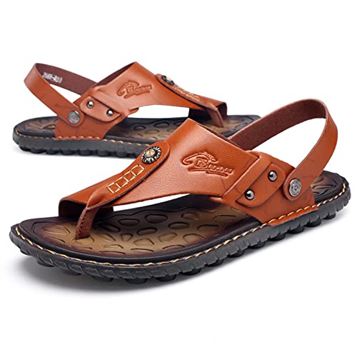 Outdoor Orthopedic Flip Flops Men,Summer Lightweight Ring Toe Bunion Flat Slippers,Casual Soft Non-Slip Foot Correction Men's Beach Sandals,for Plantar Fasciitis2