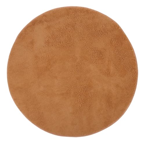 Alasum Plush Drum Mat Floor Protection Pad Thick Drum Rug Carpet Mat Noise Reduction Floor Pad, 130.00X130.00X2.00CM, Light Brown, M31521S5QB068LFF98ZT