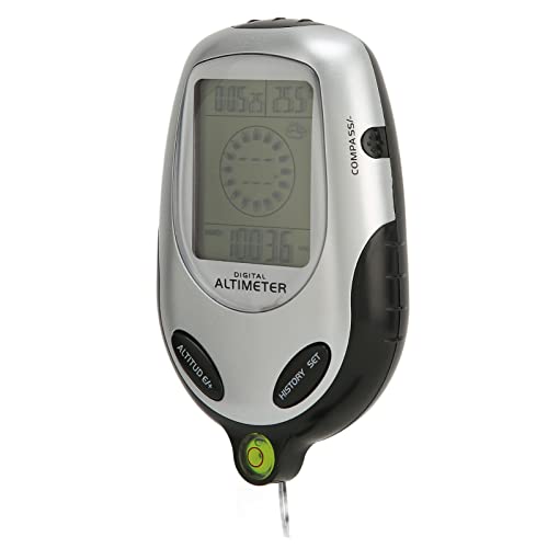 Generic デジタルLCD高度計、気圧計高度計コンパス時計カレンダー多機能屋外用アウトドアスポーツ愛好家向け