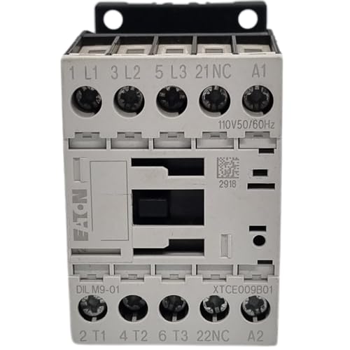 – Eaton (Moeller) Contactor Dilm9 – 01, 110 V50Hz) 1 Nc 4 Kw/400 V, Ac Dilm, Ac Commutazione