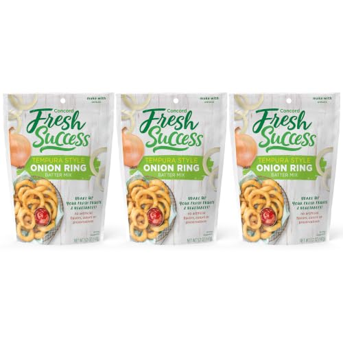 Concord Foods Tempura Style Onion Ring Batter Mix, 5.2 oz (Pack of 3)