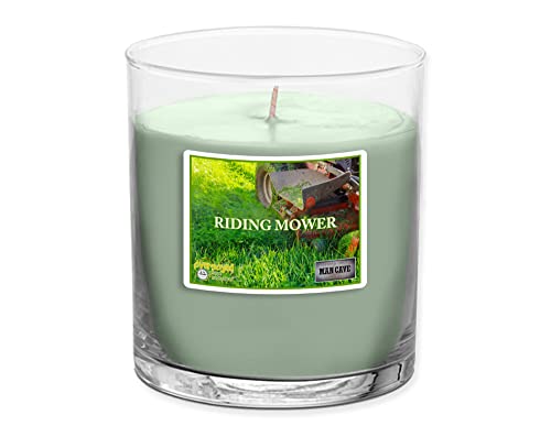 Riding Mower Man Cave Hand Poured Soy Tumbler Candle - 3 oz