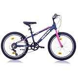 Kinderfahrrad Grizz 20 Zoll Alu MTB, 6–9 Jahre Mädchen Jungen, Geschenk für Kinder