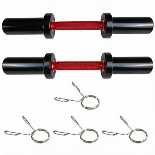 GarveeMore Barres d'Haltères Olympiques 40.6cm, Lot de 2, Capacité 45kg