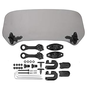 Ftvogue Universal Motorrad Windschutzscheibe Spoilerabweiser 28cm
