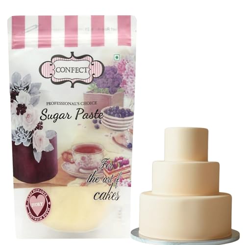 Image of Confect Skin Sugar Paste | Edible Sugar Paste | Fondant for Cake Decoration | Edible Fondant Chefs Choice for Cake Decorating | Vegan, Gluten-Free, Nut-Free, Palm Oil-Free - 1 KG