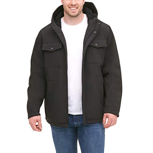 Image of Levi's Men's Wool Blend Hooded Military Jacket