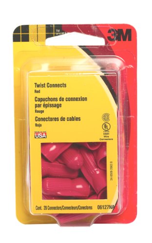 3M 6127NA Type R Scotchlok Twist Connects, 20-Pack