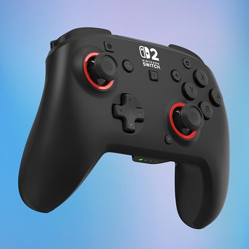 Turtle Beach Rematch Wireless Gaming Controller - Officially Licensed for Nintendo Switch 2, Nintendo Switch/Switch Lite/OLED - TMR Thumbsticks, Rechargeable Battery, Audio Controls – Black/Red by Turtle Beach - Image 6
