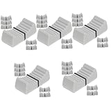 VICASKY 30pcs Potentiometer Slide Knobs Replacement Shaft Knobs for Guitar Potentiometer Sliders