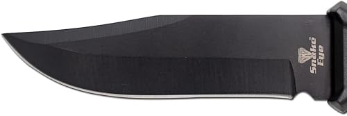 Miniatura 4 de Snake Eye Tactical Mango de goma de cuchillo de caza de hoja fija de 7 pulgadas de longitud,