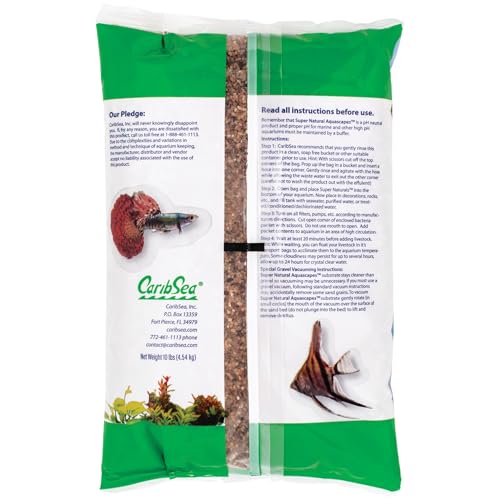 Image of CaribSea Super Natural Peace River Gravel - 10 lbs - Natural Freshwater Substrate for Aquascaping, Stable Foundation for Plants & Fish Tanks