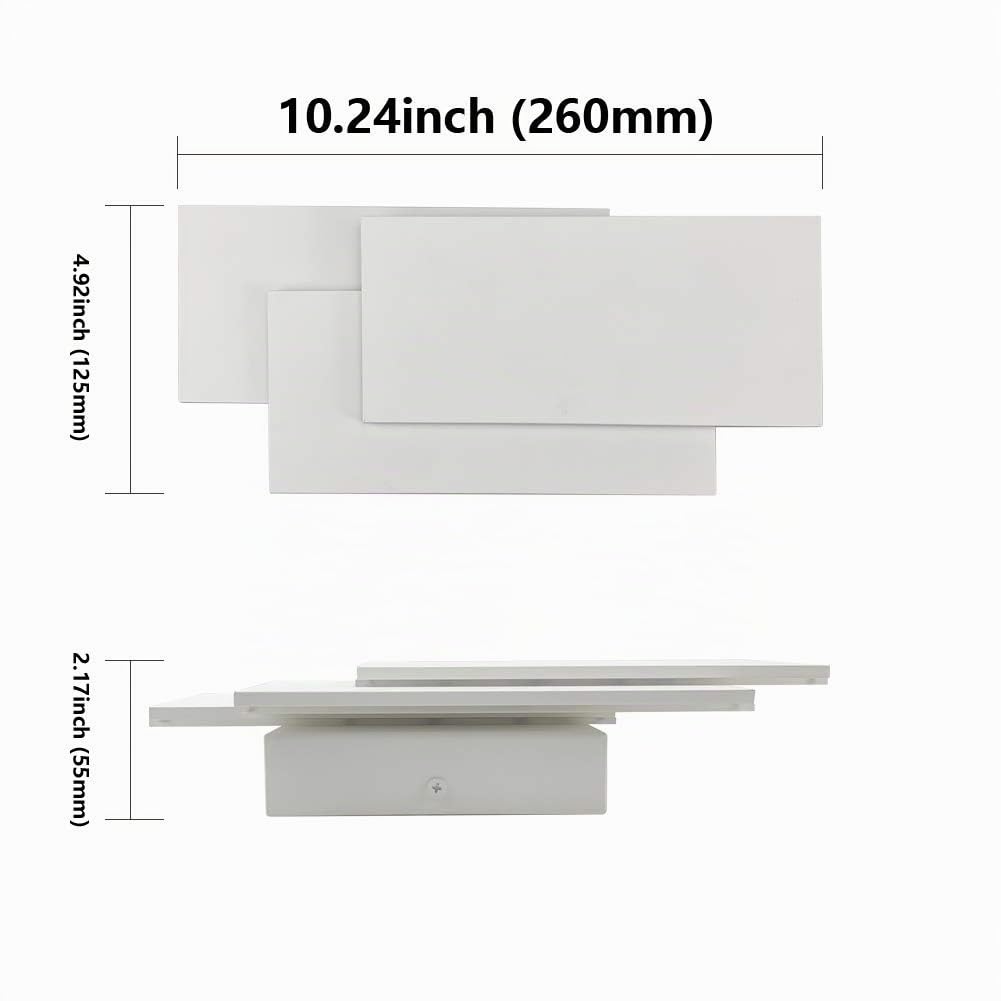 Klighten Applique da Parete Interni 24W Moderno Lampade da Parete IP20 Bianco neutro 4000~4500K Applique Interni Decorativa per Soggiorno, Camera da letto, Corridoio, Scale