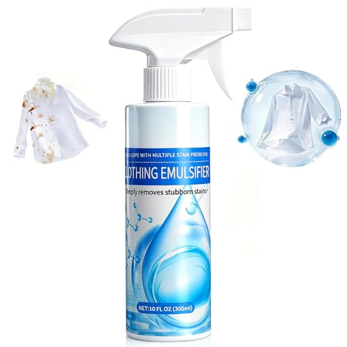 Flaurix Cleanse Natural Clothing Emulsifier Non Ionic Clothing Emulsifier Stain Remover Powerful Spot Stain Remover Laundry Spray No Damage Fabric Conditioner 1PC-300ML