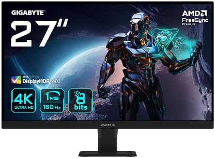 GIGABYTE GS27U 27" Moniteur de Jeu UHD - 3840 x 2160, 160Hz, 1ms,...