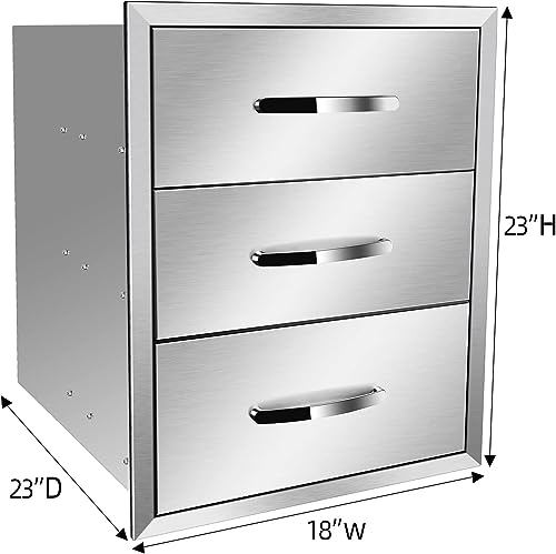 Outdoor-Kitchen-Drawers-18W-x-23H-x-23D-Inch-Flush-Mount-Access-BBQ-Drawers-BBQ-Island-Drawers-for-Outdoor-Kitchens-or-BBQ-Island-Patio-Grill-Station Outdoor Kitchen Drawers 18W x 23H x 23D Inch Flush Mount Access BBQ Drawers BBQ Island Drawers for Outdoor Kitchens or BBQ Island Patio Grill Station