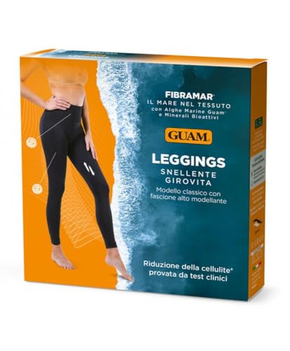 Guam Fibramar Legginsy Klasyczny tg. L-XL, Unisex Dorosły, Czarny, L