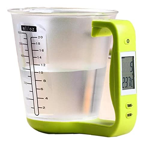 Kitchen Digital Measuring Cup Electronic Jug Scales Liquid Weighing Tool with LCD Display for Baking Cooking Measurements 600ml