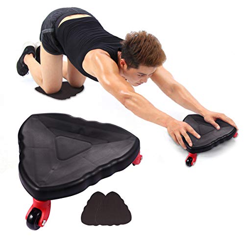 ABOOFAN Abdominal Fitness Equipment Abdominal Wheel Plate Fitness Wheel Três rodas