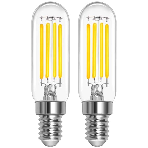 T22 E14 Bombillas LED 3W Blanco Frío 6000K, Bombillas Pigmeas SES Recambio para Bombilla E14 de Frigorífico 28W, AC 220-240V, 300 Lumen, No Regulables, paquete de 2