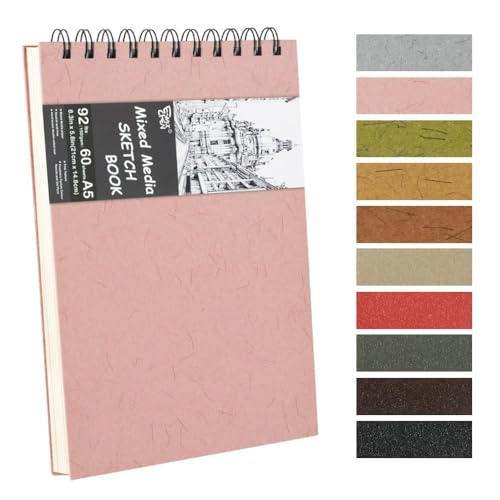 8.3x5.8 Sketch Book,Art Sketchbook for Drawing Pad,Mixed Media Sketchbook
