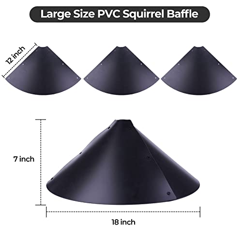 Garden Bird House Pole For Outdoor, Bitnin 92 Inch Heavy Duty Bird Feeder Pole Stand With Squirrel Proof Baffle 4 Shepherd Hooks, 5-Prong Base Bird Feeding Station Adjustable Height #TOP6