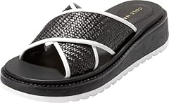 Black Raffia/White/Black-white