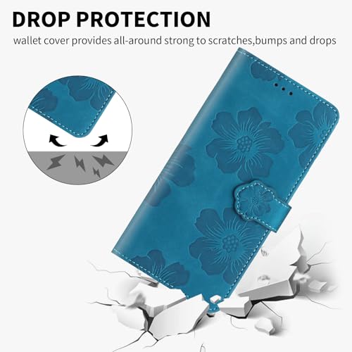 Flip Case for Samsung Galaxy S25 FE 6.7 inch, PU Leather Wallet Case with Card Slots Kickstand Magnetic Closure Folio Phone Cover for S25 FE 2025-Blue by TIPOYOROO - Used condition - Image 5