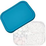 Silikondeckel für 1000ml BREADL Edelstahl-Brotdosen, auslaufsicher, stapelbar, lebensmittelecht (Petrol)