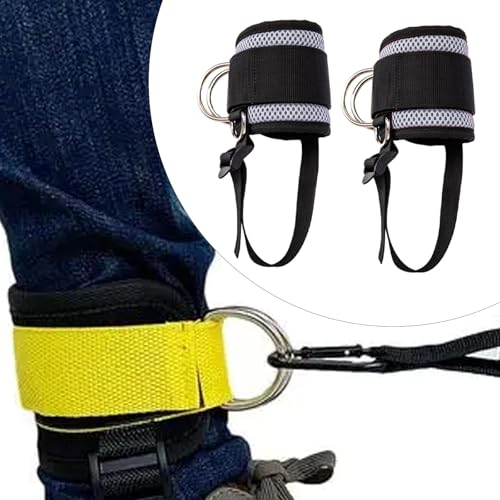 Correas de tobillo para gimnasio con 2 piezas de nylon ajustable 6