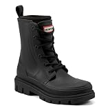 Hunter Women's Diana Waterproof Rain Boot, Black, 10