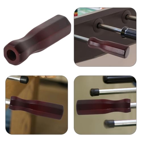 BRIGHTFUFU Wood Foosball Table Handle Replacement Ergonomic Nonslip Grip for Soccer Table Foosball Accessories Easy Install Durable Parts - Thumbnail 3