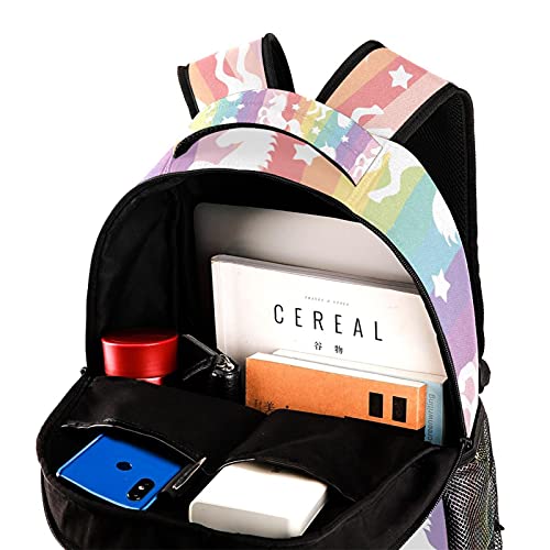 Sac à dos d'école lumineux et léger avec compartiment ordinateur portable