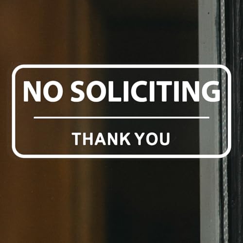SnailGo No Soliciting Sign for House