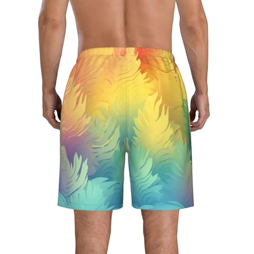 Men's Swim Trunks Subtle Color Gradients Quick Dry Board Shorts Mens Bathing Suit Beach Swimwear with Pockets3
