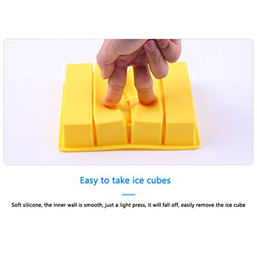 Bandeja de silicona para cubos de hielo grande miniatura 3