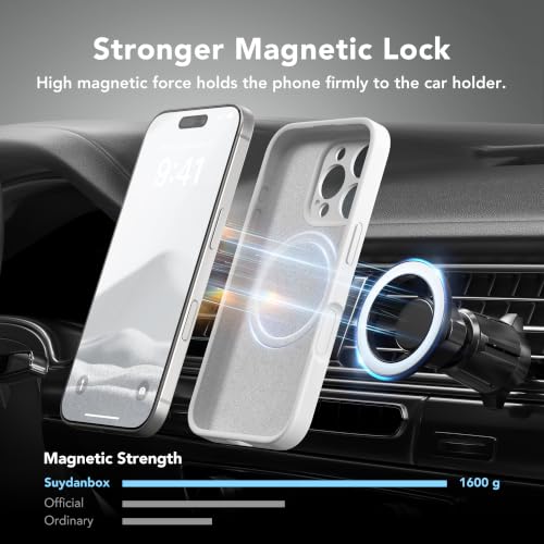 Image of Magnetic for iPhone 16 Pro Max Case Silicone White