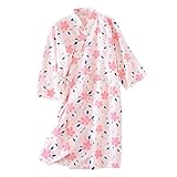 [Multifuncional]: Se puede llevar como bata de baño, pijama, incluso vestido casual de casa, le hace sentir relajada y de moda en hogar.