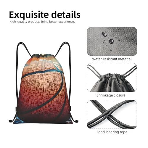 Drawstring Backpack Sports Gym Bags Draw String Bag for Women Men Basketball Drawstring Bags Sackpack3