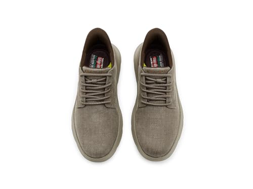 Image of Skechers Men's USA Garza - Clive Smooth Toe Canvas Bungee Lace Slip-Ins