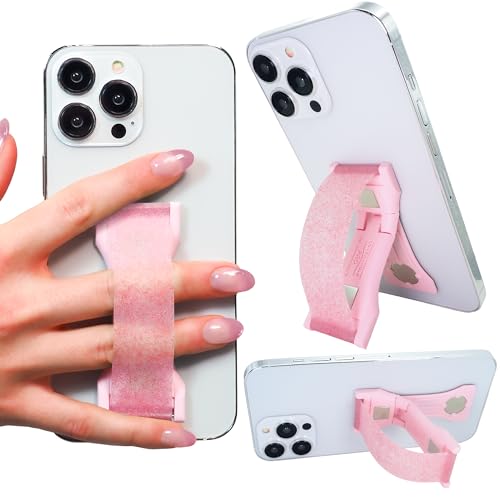 LOVEHANDLE PRO Phone Grip + Kickstand - Pink Diamond Glitter