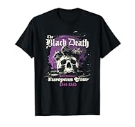 Black Death European tour 1347 design - plague European tour 1347 - 1351 design. Goth style design with steam punk inspired spooky costumes. Perfect for goth lovers, medieval history fans, avid readers, bookworms and anyone who loves the macabre Blac...