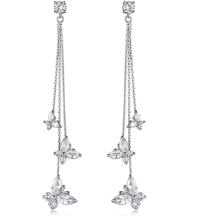 See full amazon price history chart for El Regalo Crystal Butterfly Drop Dangle Tassel Earrings for Women & Girls- Long Tassel Butterfly Earrings (White Butterfly Earrings) El Regalo Crystal Butterfly Drop Dangle Tassel Earrings for Women & Girls- Long Tassel Butterfly Earrings (White Butterfly Earrings) (B0BF4PFMXQ) Amazon Price History, Amazon Price Tracker
