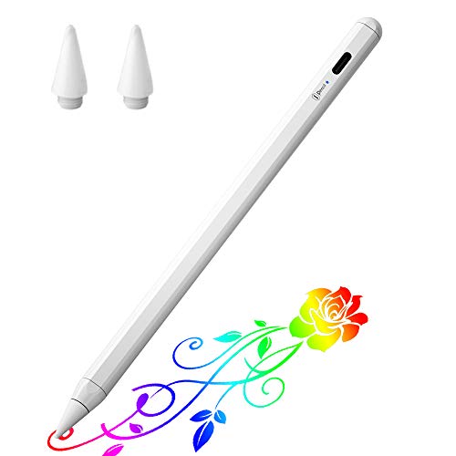 Active Stylus Pen for iPad with Palm Rejection, iPad Pencil with Extra Tip Compatible with Apple iPad 8th/7th/6th Gen, iPad Pro 11 & 12.9 inch,iPad Air 4th/3rd Gen,iPad Mini 5th Gen 2018-2020 - White Active Stylus Pen for iPad with Palm Rejection, iPad Pencil with Extra Tip Compatible with Apple iPad 8th/7th/6th Gen, iPad Pro 11 & 12.9 inch,iPad Air 4th/3rd Gen,iPad Mini 5th Gen 2018-2020 - White