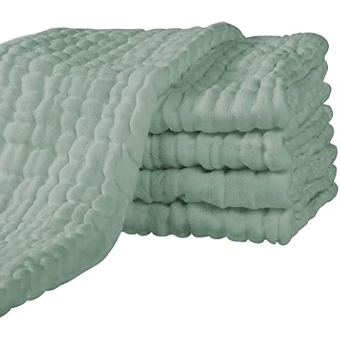 Yoofoss Cuadrados de Muselina 100% Algodón 65x65cm Paquete de 5 Cover