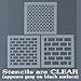 Set of 3 Seamless Brick Wall Pattern Reusable Craft Stencils 6 X 6 Each Airbrush, Painting, Texture Tool.